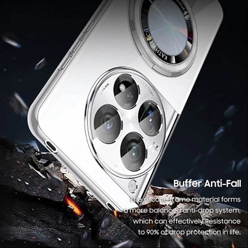 Transparent Electroplated Rotating Stand Case - OnePlus - Million Cases 