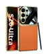 Galaxy S26 Series Legacy Chrome Leather Orange Case
