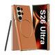 Galaxy S26 Series Electro Chrome Leather Hybrid Orange Case