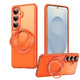 Galaxy S26 Series Heavy Duty 360 Protection Kickstand Orange Case