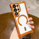 Galaxy S26 Series Prestige Aurum Ring Glow Frame Orange Case