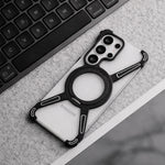 Galaxy S26 Series Minimalist Metal Frame Magnetic Kickstand Case