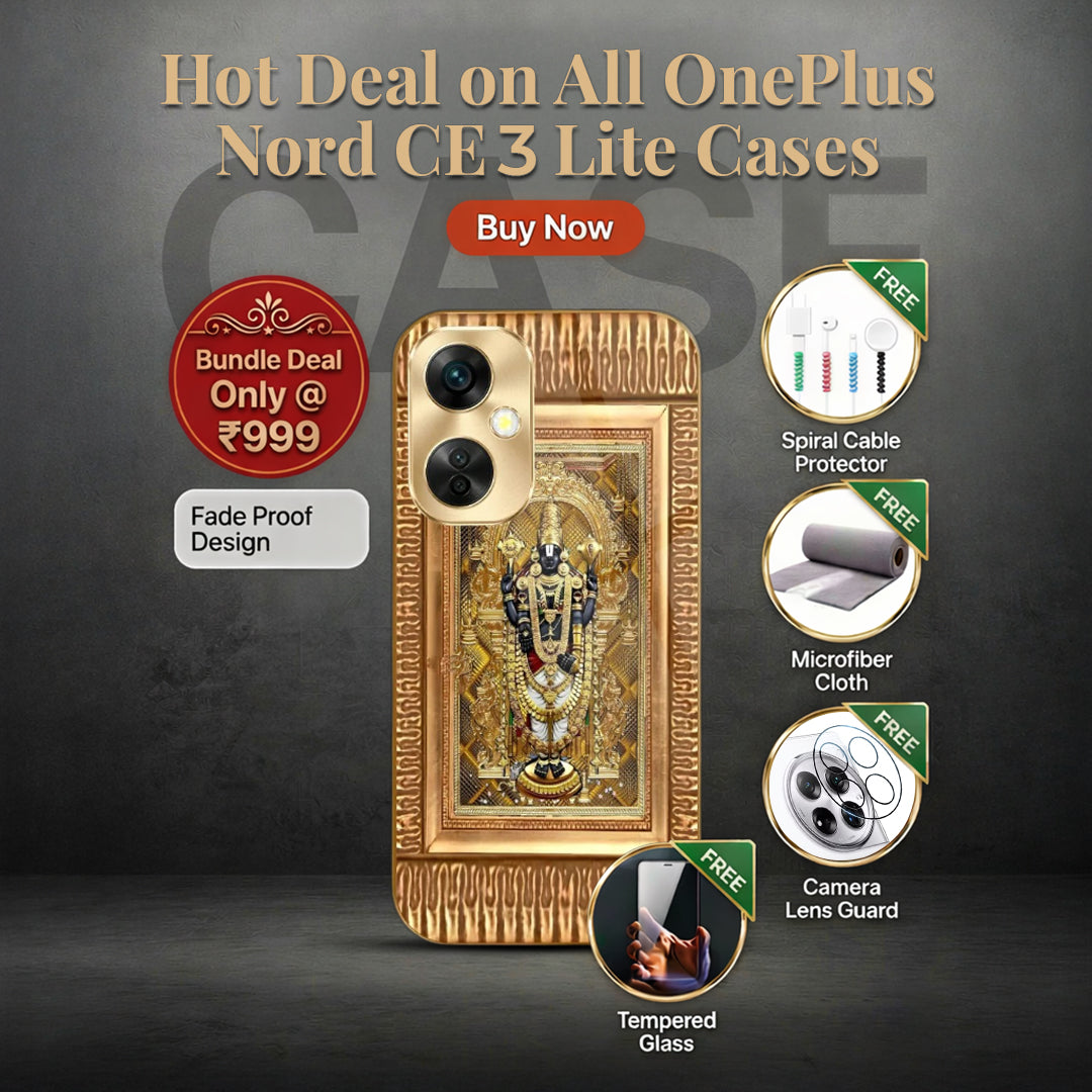 OnePlus Nord CE 3 Lite Golden Darshan 5 In 1 Combo - Prisma