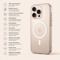 iPhone 16 Pro Max - Anti-Yellow Clear Case